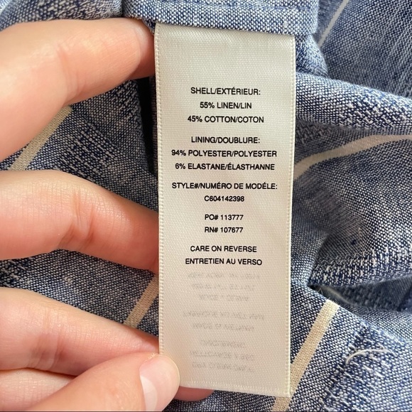 Alice + Olivia Lucie Strapless Striped Chambray Jumpsuit - Picture 10 of 10